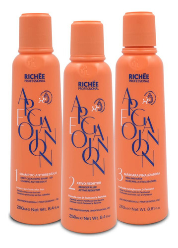 Kit Alisado Argán E Ojón Richée Profesional 250ml C/u
