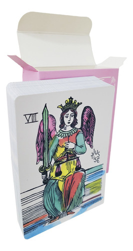 Cartas De Tarot Marsella, Version Rosa Malvavisco.