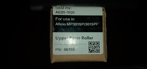 Imagen 2 de 2 de Rodillo Fusor Fotocopiadora Ricoh Mp301