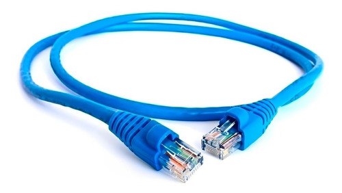 Cable Rj45 Patch Cord Cat6 0.5 Metros Certificado Color Azul