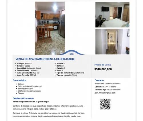 Venta De Apartamento En Itagui
