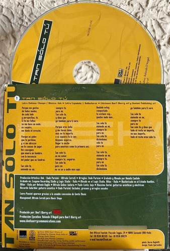 Nek Laura Pausini - Tan Solo Tu Promo Single Sencillo Import (Usado)