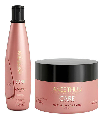 Kit Aneethun Care System Shampoo+mascara+fluido Revitalizant