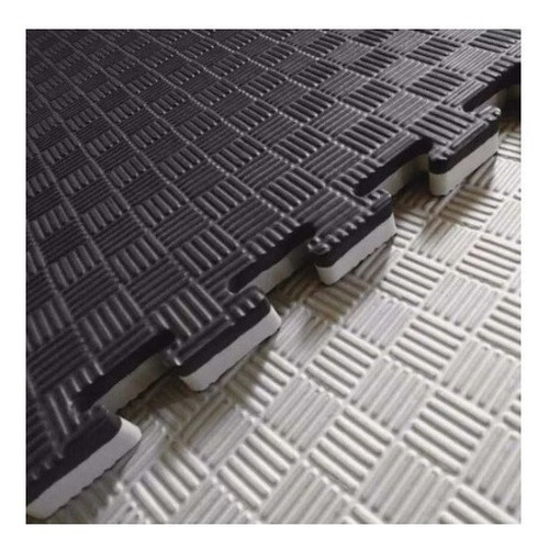 Imagen 1 de 8 de Pack 2un Tatami 100x100x2,5cmnegro/gris Despacho Gratis Stgo