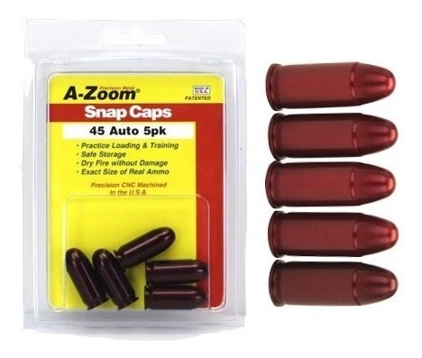 Descansa Aguja A-zoom 5pzs Snap Caps .45 Auto 5pk Xtr P