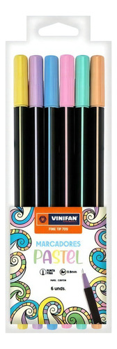 Marcador Vinifan Fine Tip 709 Pastel X6 (76197)