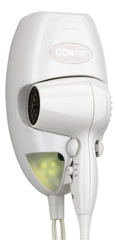 Conair 134w Mini Turbo Blanco Montaje En Pared Secador De P.