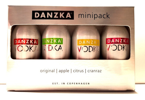 Vodka Danzka Miniaturas Pack Envio A Todo El Pais Sin Cargo