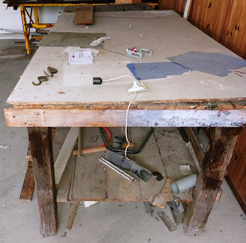 Banco De Trabajo Taller Mesa Grande Medidas 1,20x3,50x95 (Usado)
