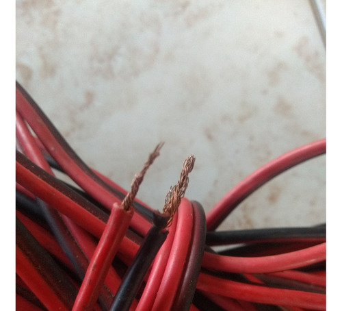 Cable Corneta Negro Y Rojo Para Sonido No.12, 21mts