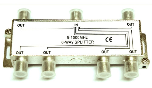 Divisor Catv 1x6