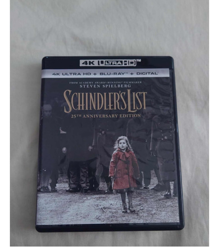 La Lista De Schindler 4k Blu Ray