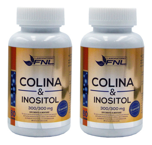 Colina + Inositol Fnl 2 Frascos 2x60 Caps. 