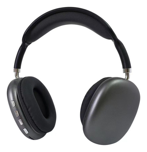 Auriculares Inalámbricos P9 Con Micrófono Montado En Cabeza Color Negro