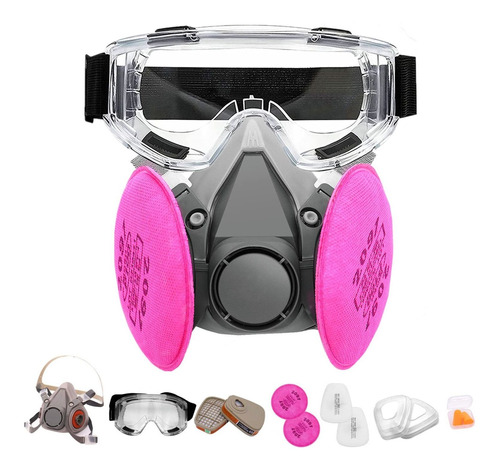 Beaukau Epoxy Respirator With Filter And Goggle Paint