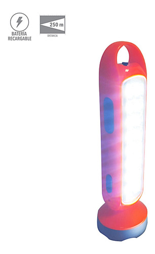 Lampara Recargable Led 89° 3w Naranja Tecnolite Blanco Frío