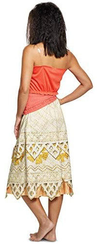 Disguise Disfraz De Moana Deluxe Para Mujer, Rojo, M (8-10)
