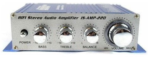 Amplificador De Audio Pipeman 12v -20w Is-amp-220 Stereo