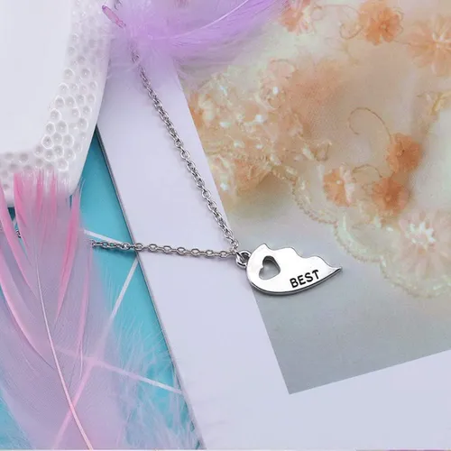 Collar Sivite Best Friends, 2 Piezas, Collar Con Colgante De