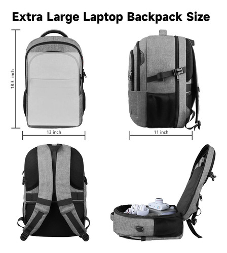 Mochila De Viaje Extra Grande Tsa De 17 Pulgadas, Con Usb.