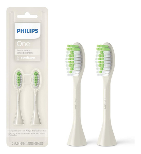 Philips One De Sonicare, 2 Cabezales De Cepillo, Nieve,