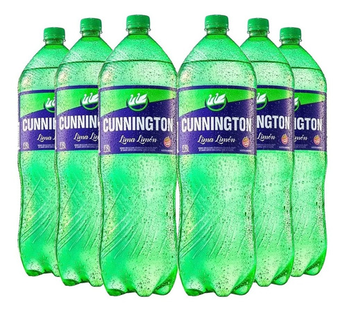 Gaseosa Cunnington Lima Limon Pack X6 2,25 Lts Cunington