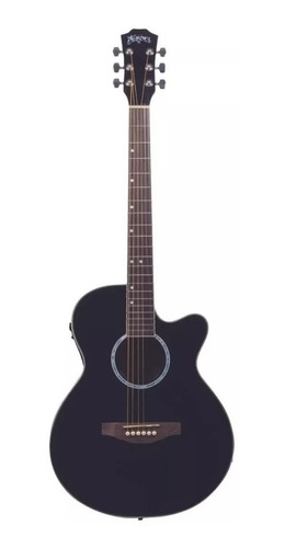 Guitarra Electroacustica Washburn Wa45ce-bk Negra