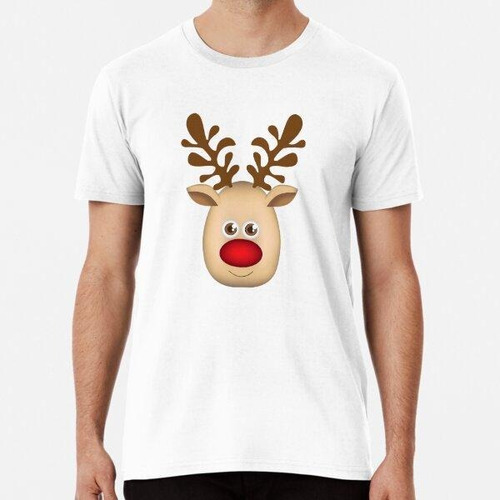 Remera Rudolph Red Nose Reindeer Santa Algodon Premium 