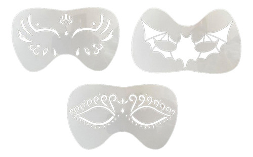 4 Plantillas De Pintura Facial Irregular Mariposa Mariposa