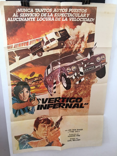 Afiche De Cine Original - Vertigo Infernal