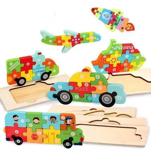 Aa Juguetes Educativos De Enseñanza De Coches De Madera