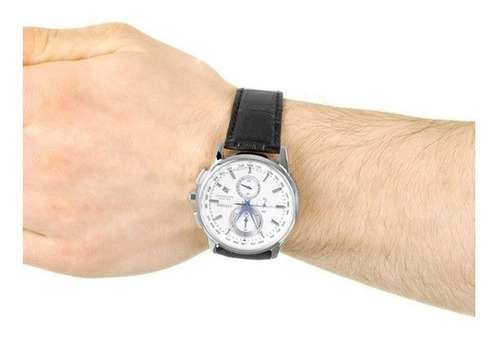 At8110-02a Reloj Citizen World Chronograph Negro/plateado