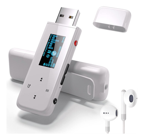 Reproductor Mp3 Bluetooth Con Usb Y Clip, Pecsu 32 Gb Sin Pr