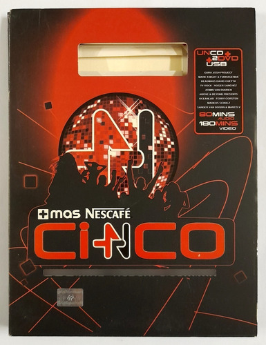 Cd Mas Nescafe 5 - Gaga Atb Guetta Sussie 4 ( Cd + 2 Dvds )