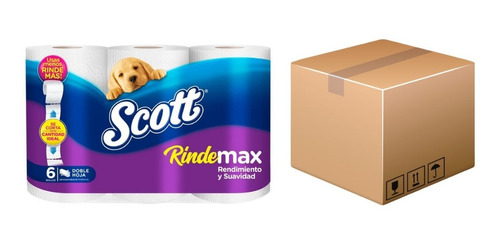 Papel Higienico Scott Ridemax Doble Hoja 27 Mts X 48 Rollos