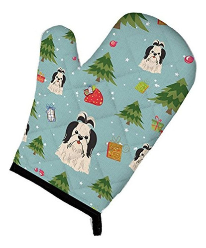 Carolines Treasures Bb4748ovmt Guante De Navidad Shih Tzu Ne