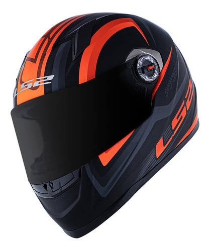 Capacete Ls2 Ff358 Sigma Fosco Laranja
