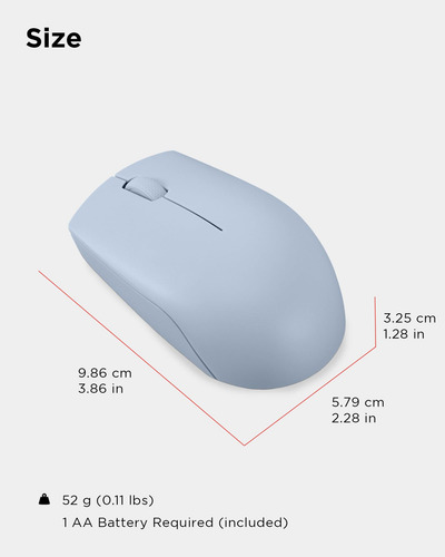 Wireless Mouse Lenovo 300 For Pc Laptop W/ Windows 2.4ghz
