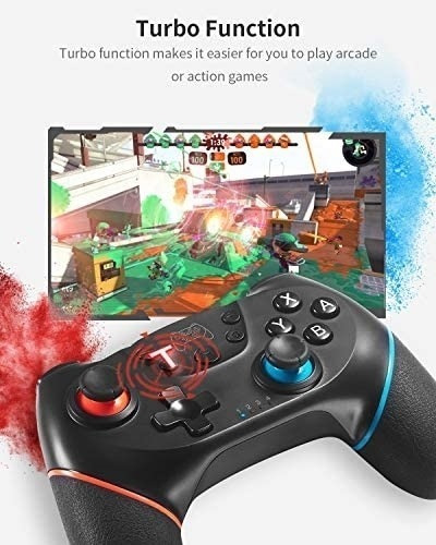 Imagen 4 de 6 de Control Juegos Txlbttl Turbo Gyro Ergonomic/red-blue