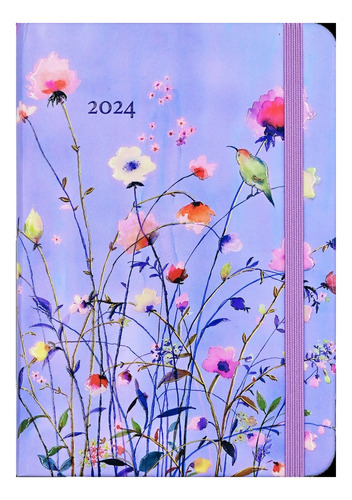 Agenda 2024 Semanal 16 Meses Lavender Wildflowers