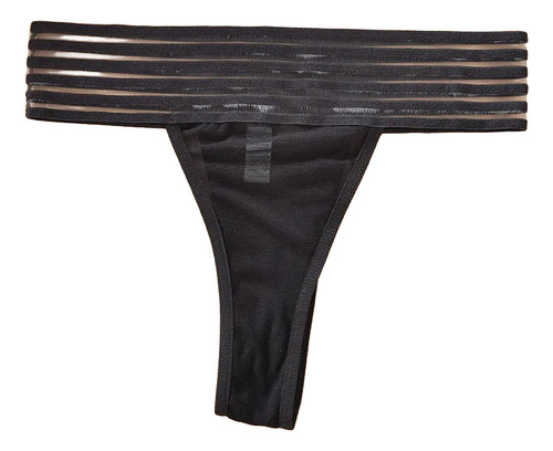 Tanga Lenceria Transparente De Malla