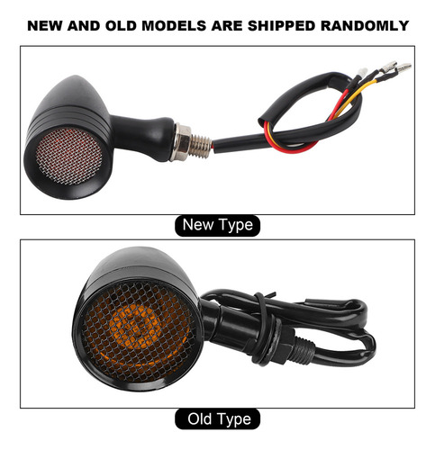 Intermitente Led De Rejilla Tipo Bala Retro Universal Para M