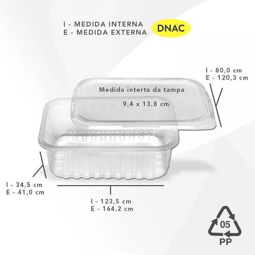 24un. Pote Descartável 350ml Freezer Microondas Marmita Fit