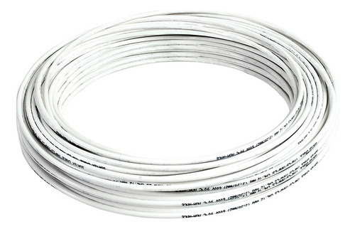 Cable Eléctrico Thw Calibre 14, 100 M Color Blanco Surtek Cubierta Negro