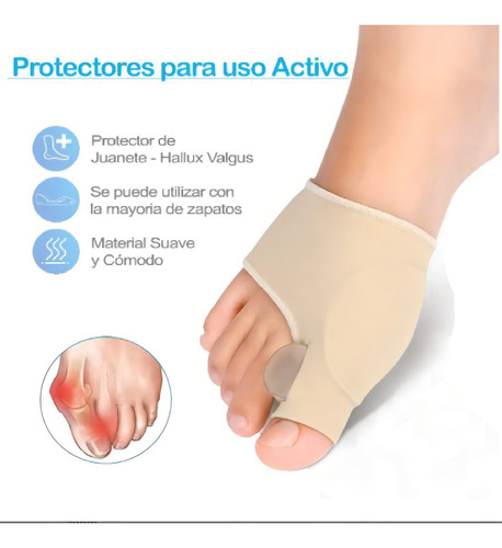 2 Corrector Ortopédico Juanete Dedo Del Pie Separador Valgus