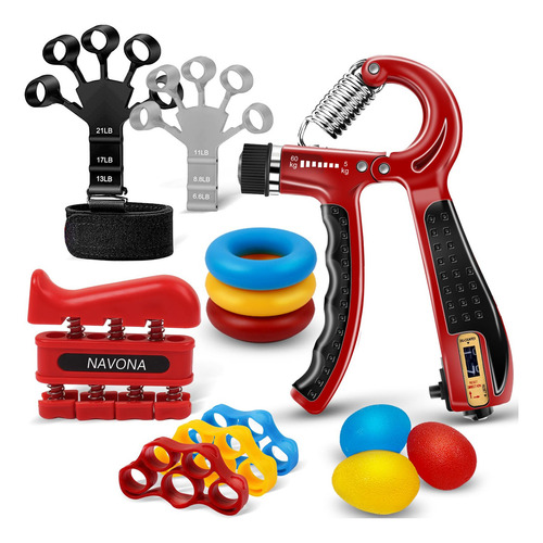 11 Kit De Fortalecimiento De Agarre De Mano, Ejercicio De Ma