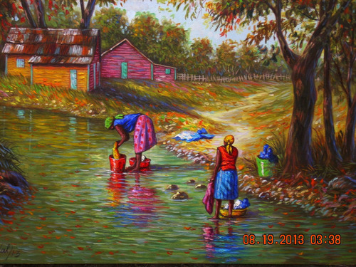 Arte Dominicano, E.vidal, Original Sobre Canvas,de Rep.dom.