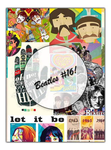 Beatles #16! Lámina Decoupage Autoadhesiva 30 X 42 Cm