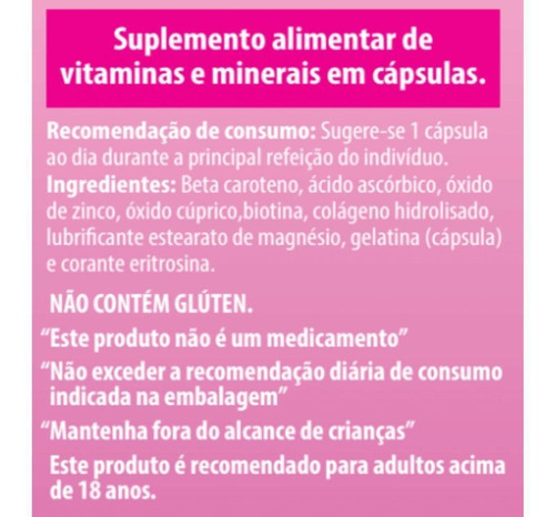 Imagem 3 de 3 de Hair Skin & Nails Cabelo, Pele E Unhas Vitgold 60 Cápsulas