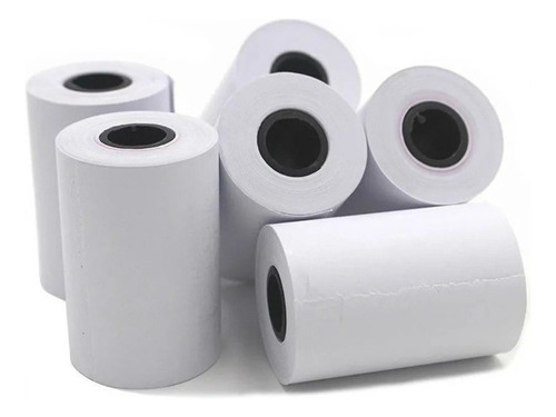 Rollo Post Termico 57 Mm Ancho 19 Mts Largo Pack X 20 Rollos Color Blanco